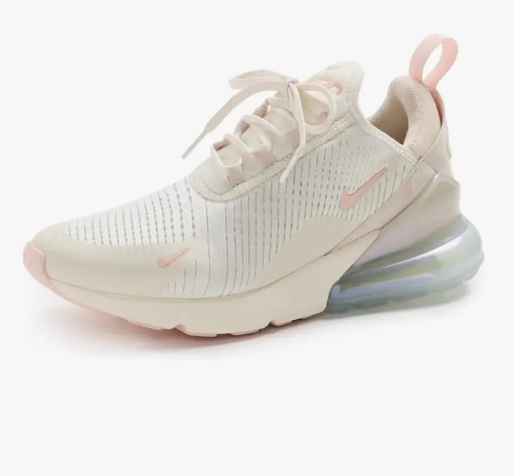 Nike Women's Air Max 270 Sneakers, Soft Pearl/Coral/Pearl White, 6 Medium US